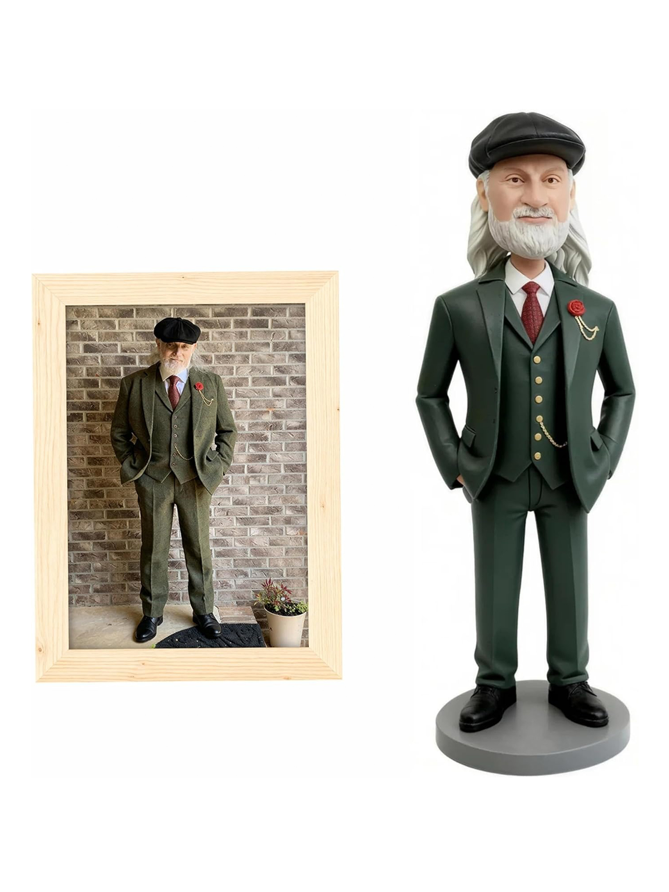 Custom Bobblehead Dolls - Hand-Carved Figurines for Birthdays/Anniversaries